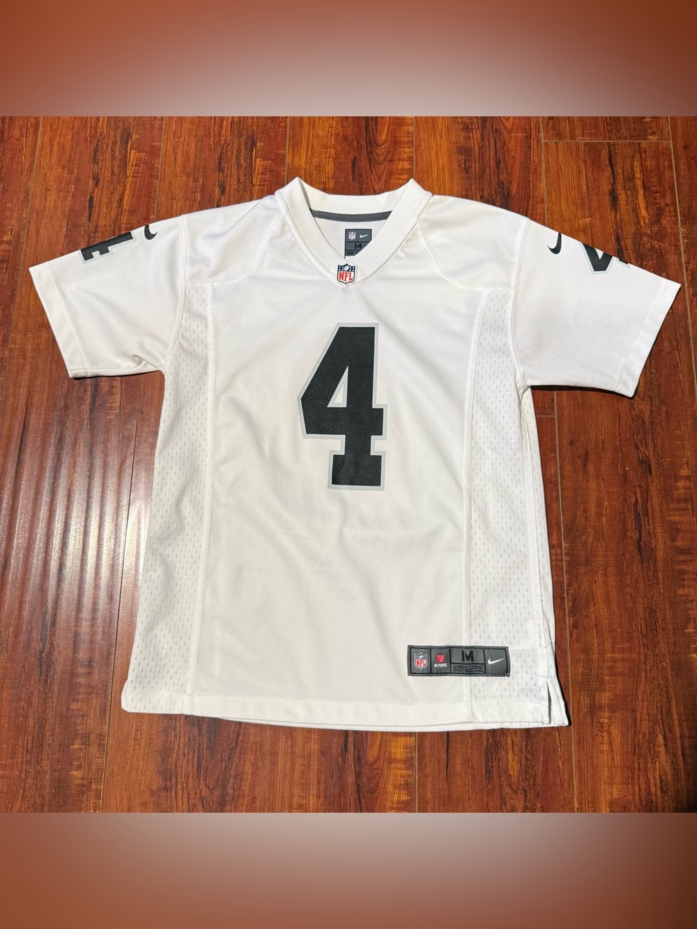Derek Carr Nike On-Field Las Vegas Raiders #4 Jersey Womens Sz Medium Fits Small